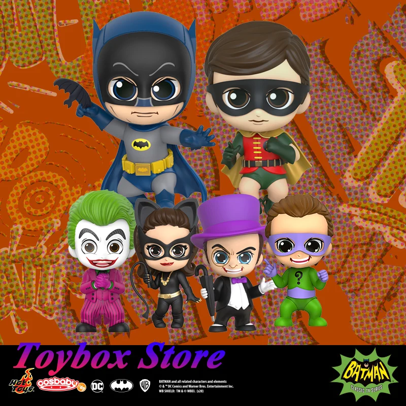 HotToys COSBABY Mini Collectible Figurine Home Ornament COSB706 Batman COSB707 Robin COSB708 Joker COSB705 DC Hero Villain Set