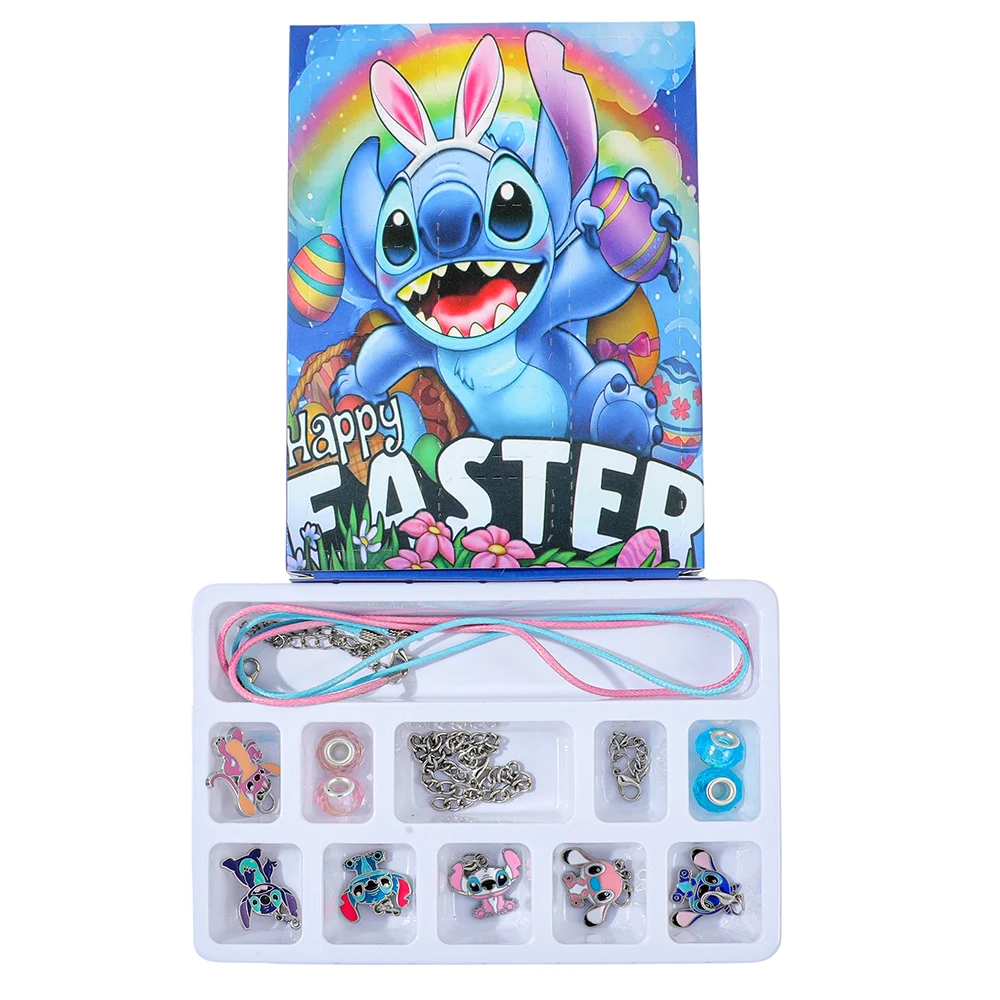 Disney Lilo & Stitch Figura simpatico cartone animato Scatola cieca Ciondolo punto Accessorio moda fai da te da collezione per regalo giocattolo amico