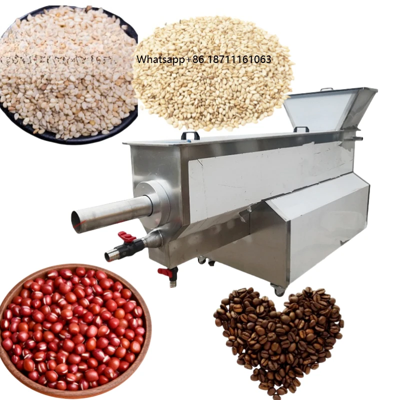 Commercial Sesame Washing & Peeling Drying Machine Rice Bean De-Stone Processing High Productivity Motor Cleaning System