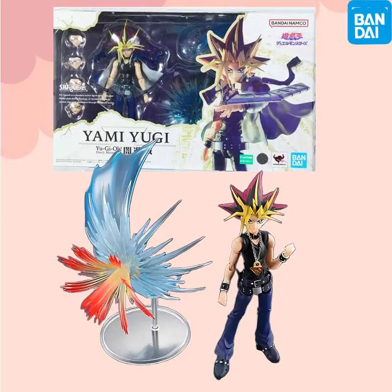 متوفر في المخزون بانداي الأصلي SHF أنيمي الشكل يو غي أوه! ألعاب شخصيات الرسوم المتحركة يامي يوجي للأولاد/الفتيات/الأطفال/هدية عيد الميلاد