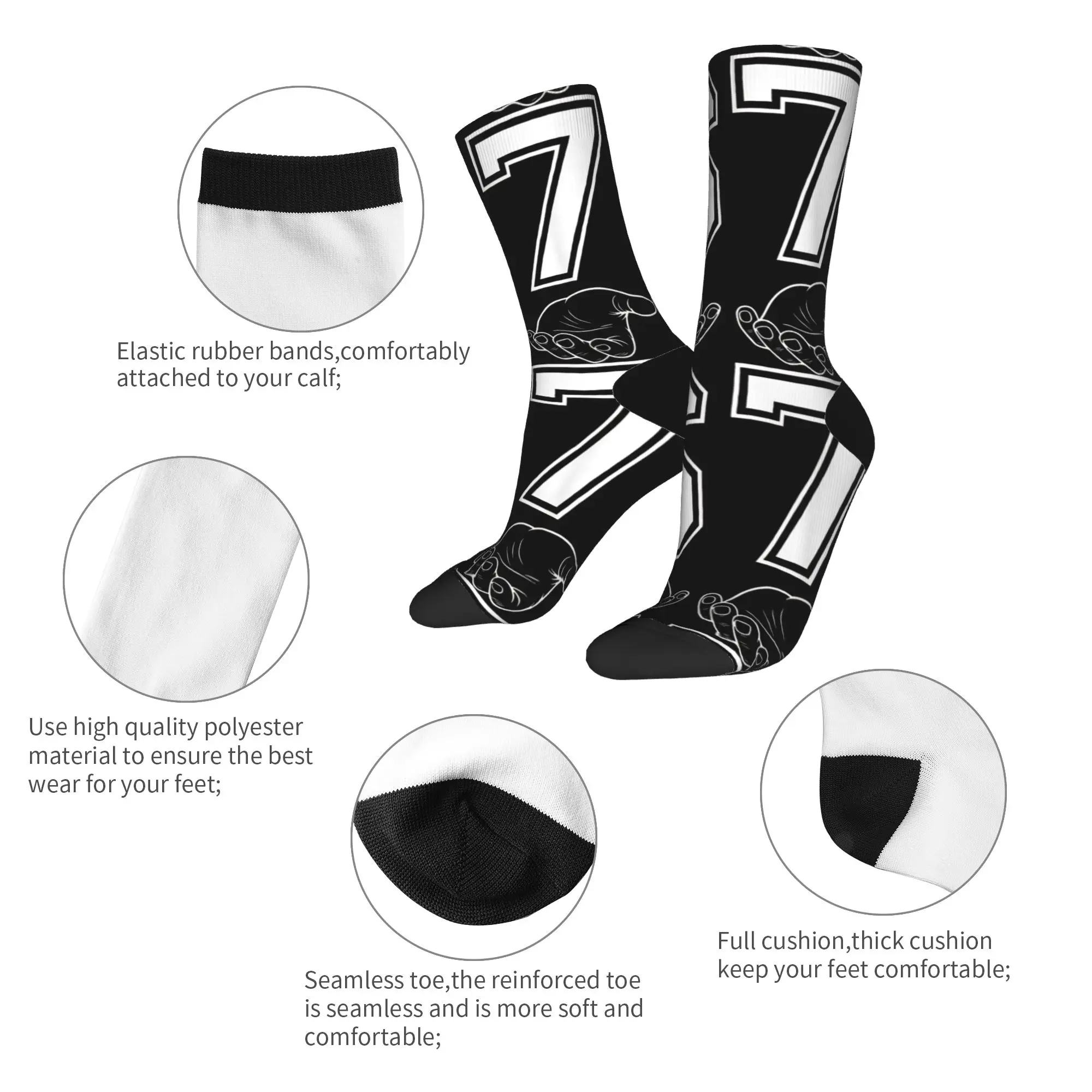 الرجال الجوارب مضحك 67 ميمي زي ستة سبعة هالوين الجنرال Z جوارب الخريف القوطية جودة الجوارب المطبوعة في الهواء الطلق عدم الانزلاق الجوارب