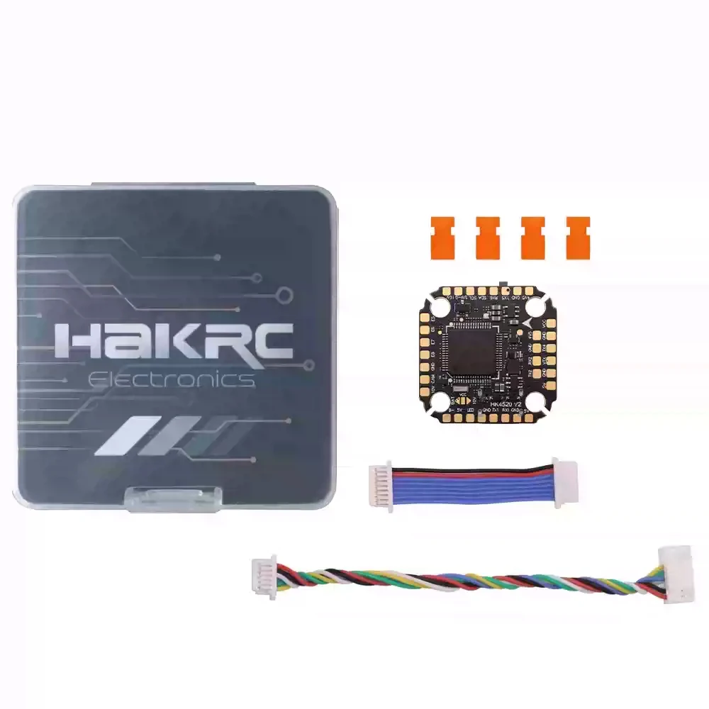 HAKRC F405 V2 Mini FC ICM42688P Dual BEC 5V/2.5A 10V/2A OSD Barometer Black Box 16M 2-6S 20x20mm ثقب التركيب لطائرة RC FPV بدون طيار
