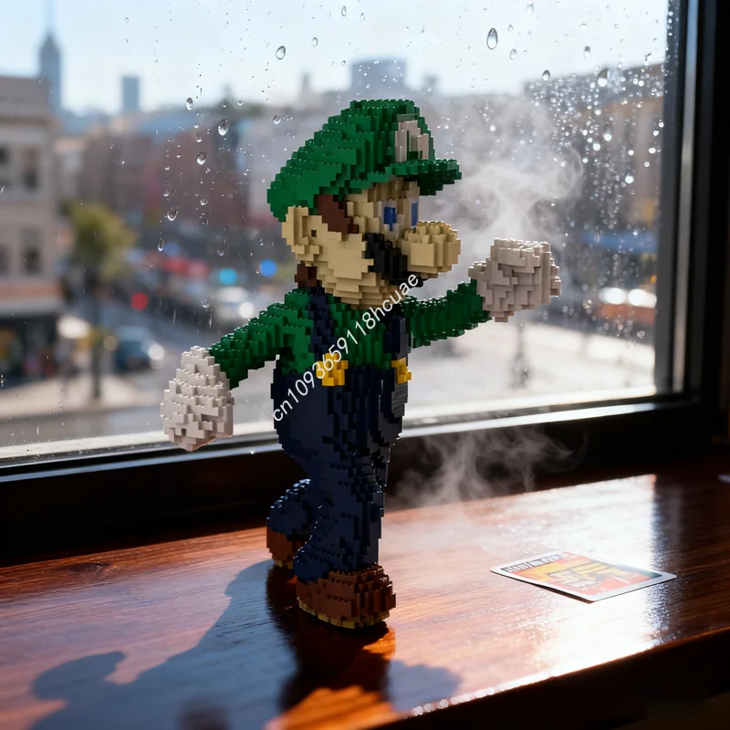 

6049pcs MOC Sculpture Luigi Sculpturesed Model Building Blocks Toy Construction Assemble DIY Idea Christmas Gift Education Kids