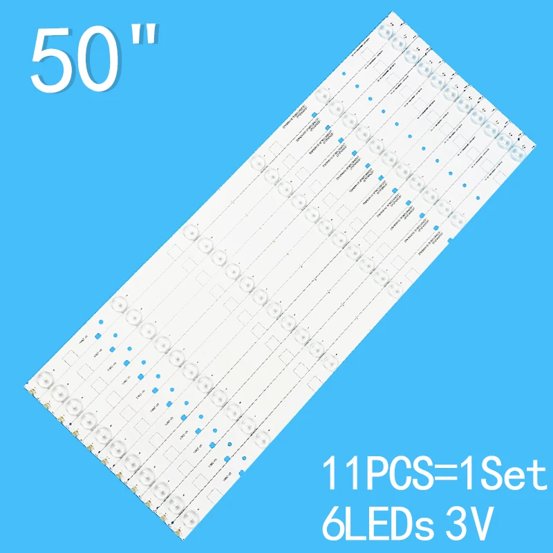 

New 11PCS/lot For 50" TV LED50K20JD LED50EC280JD SVH500A22_6LED_131113 LED50EC590UN LED50K220 LED50K320U SVH500A22