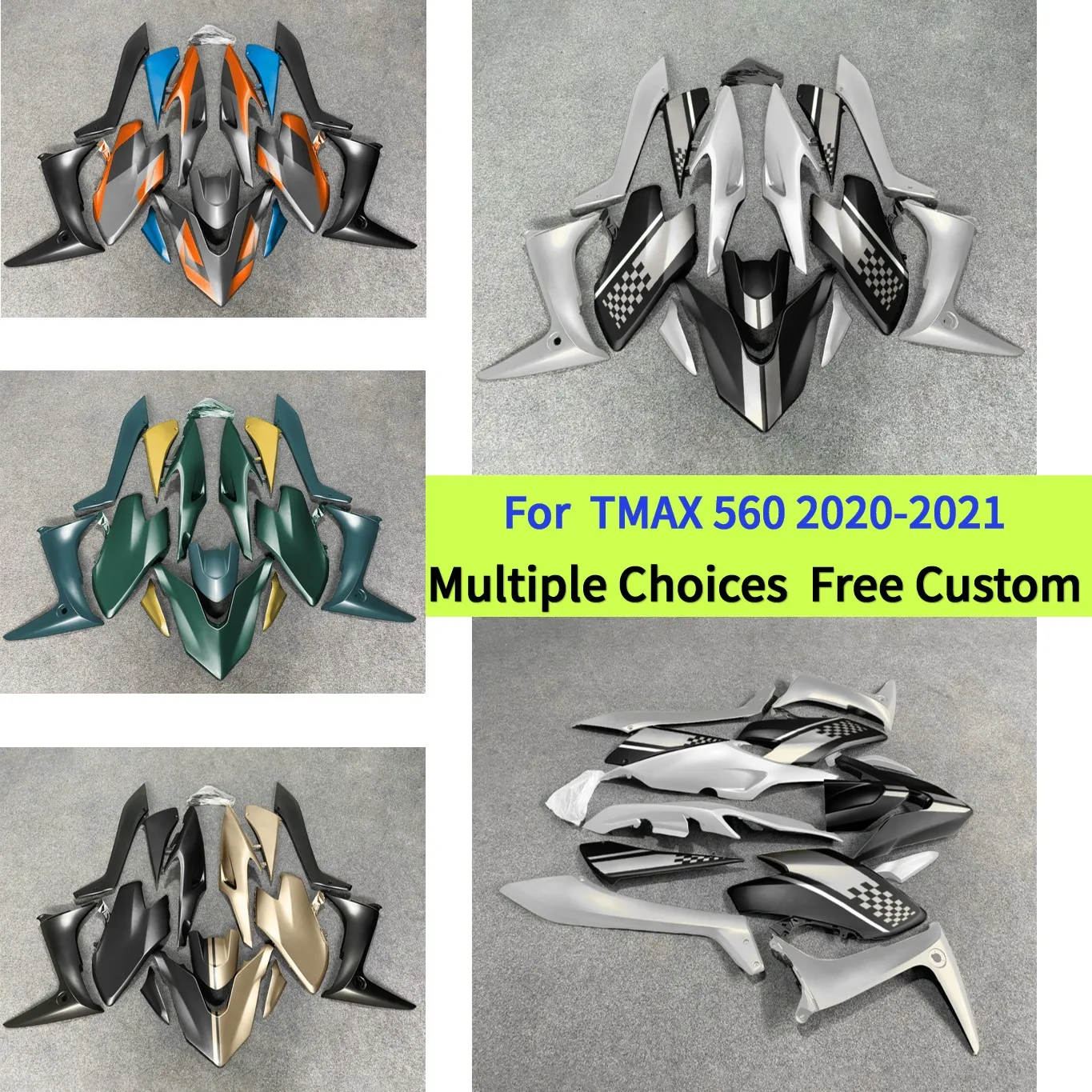 

Full Fairing Kit For Yamaha TMAX560 2020 2021 Scooter ABS Plastic Body Panels Set TMAX 560 T-MAX560