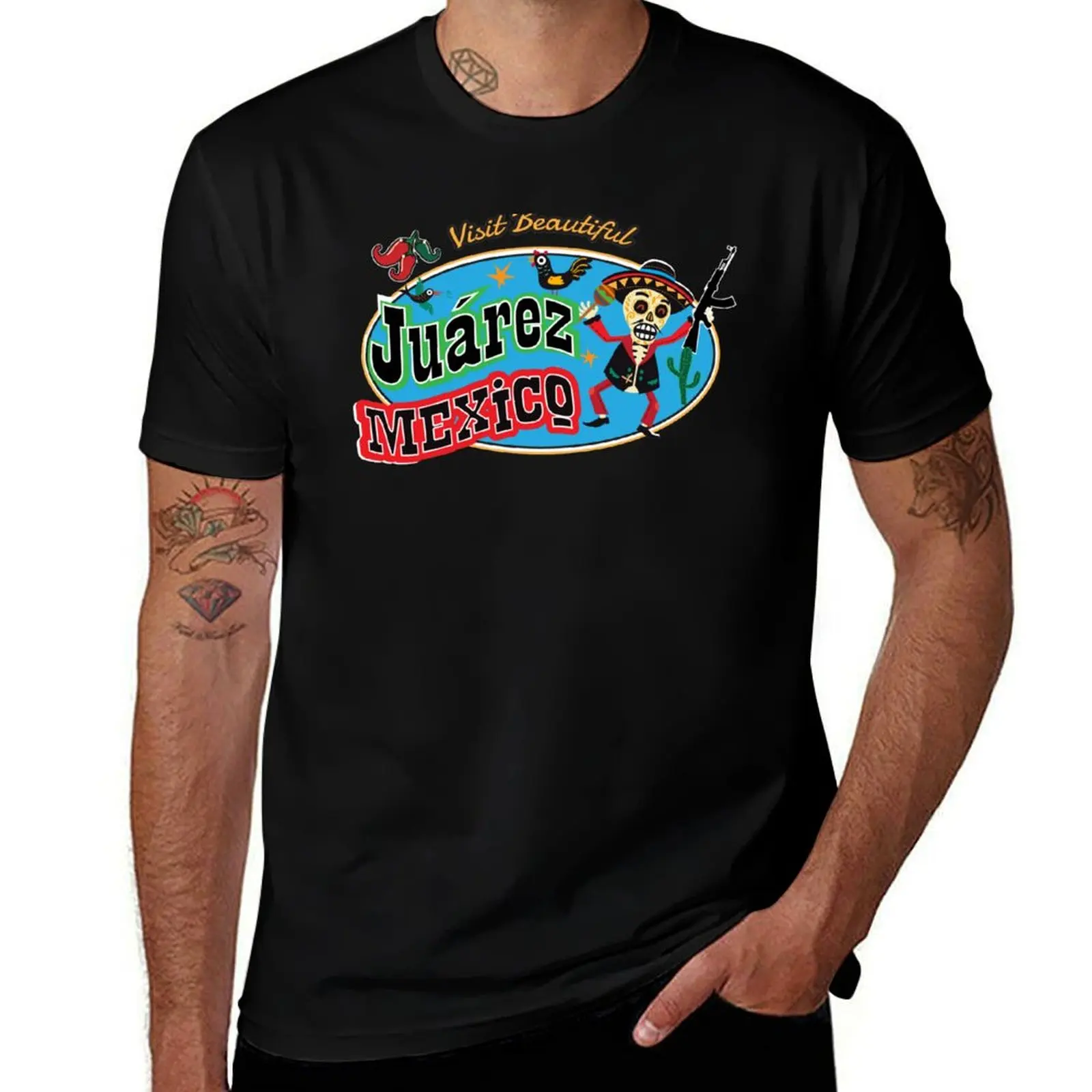 

Visit Beautiful Juarez Mexico T-Shirt t shirt man casual cotton tshirt 100% t shirt for man T-Shirt