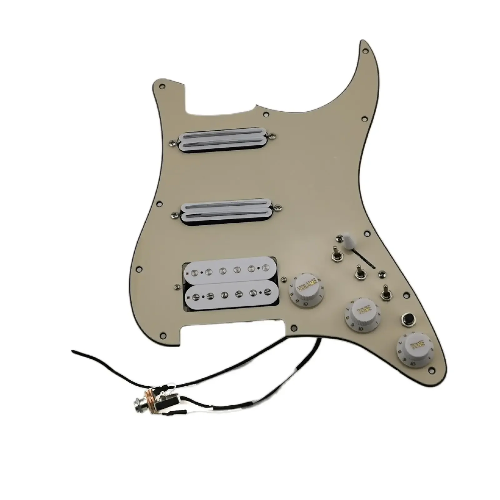 

Guitar Pickup Prewired Pickguard Alnico V Humbucker Pickup Single Cut Features Wiring Harness Guitar Set 18 Different tone