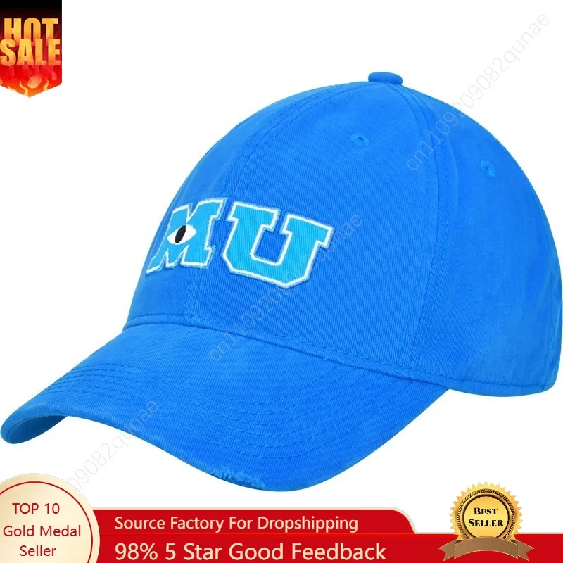 

Disney Pixar Monsters Inc Monsters University Baseball Cap, Adjustable Dad Hat, Blue