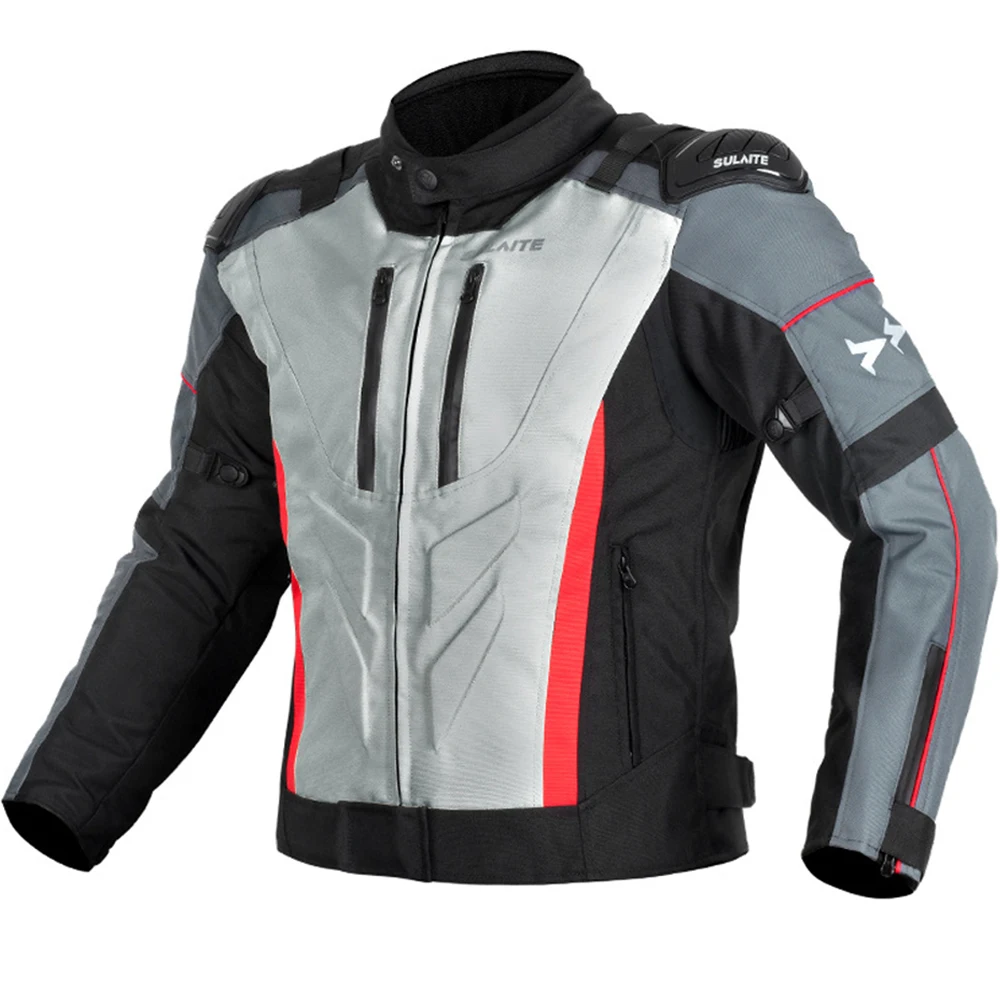 Waterproof Motorcyclist Coat Men Adjustable Men's Biker Jacket Wear-Resistant Motorcycle Jacket Motorcross Accessories M-5XL