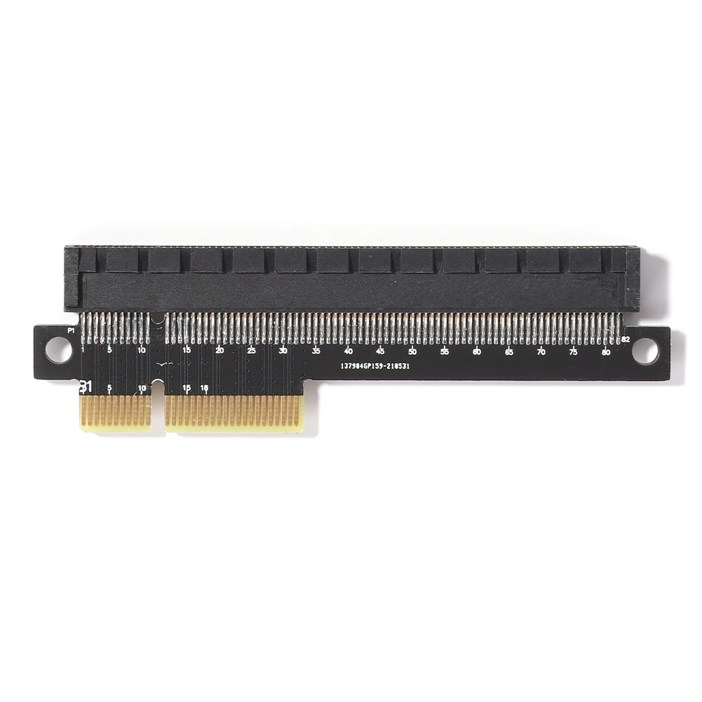 Converter Card PCI-E 4X to 16X Adapter PCI-Express 4X Male to Female Port Video Graphics Riser Card Converter