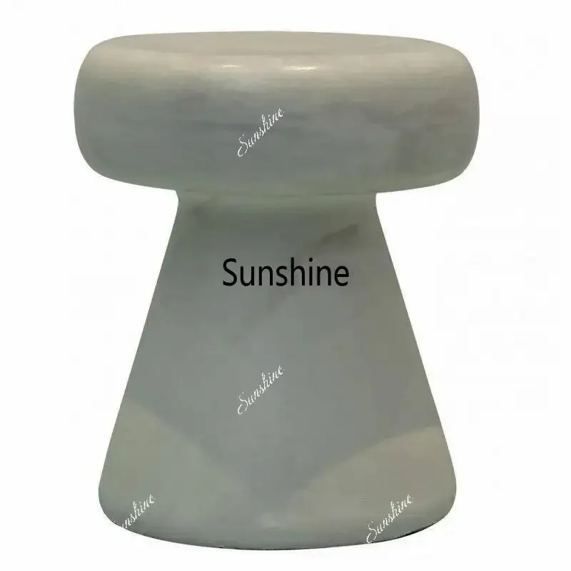 Living room FRP mushroom stool polka dot stripe small edge table, villa flower trellis corner tableTJ view 6