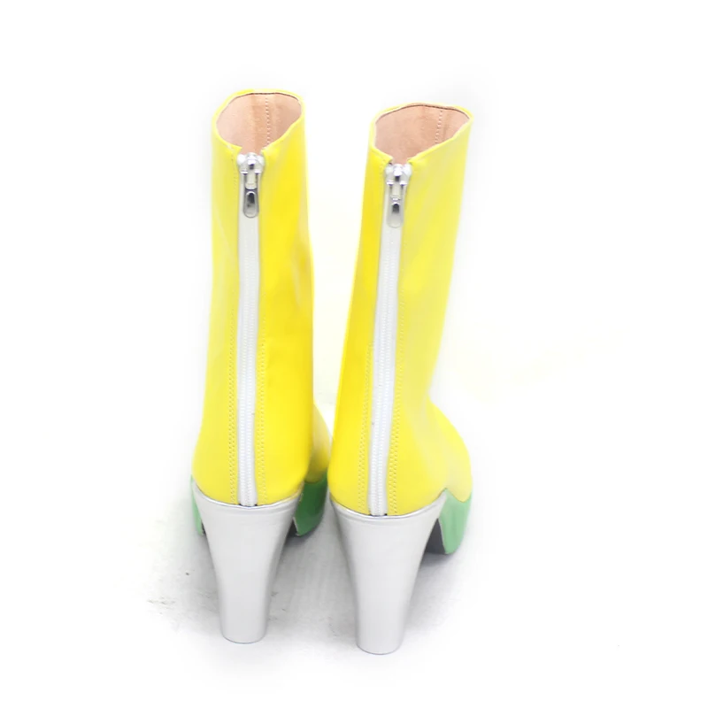 Kamen Rider Ex-Aid Masked Rider Poppy Pipopapo Scarpe Cosplay Stivali Festa di Halloween Tacchi alti rosa