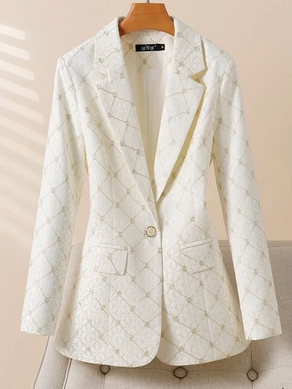 

Женский костюм Ele: пиджак с эффектом утяжки талии, премиум-качество, маленькие и большие размеры, для офиса, с длинным рукавом