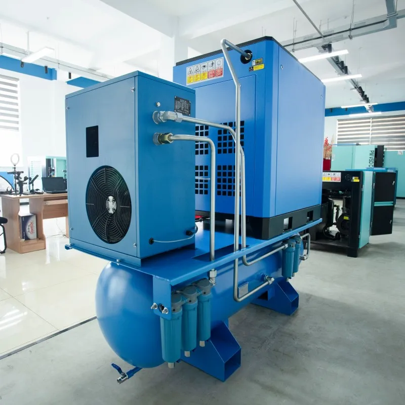 Cutting Screw air Compressor Low Noise Screw air Compressor for Sheet Metal Processing Industrial  Cutting Site