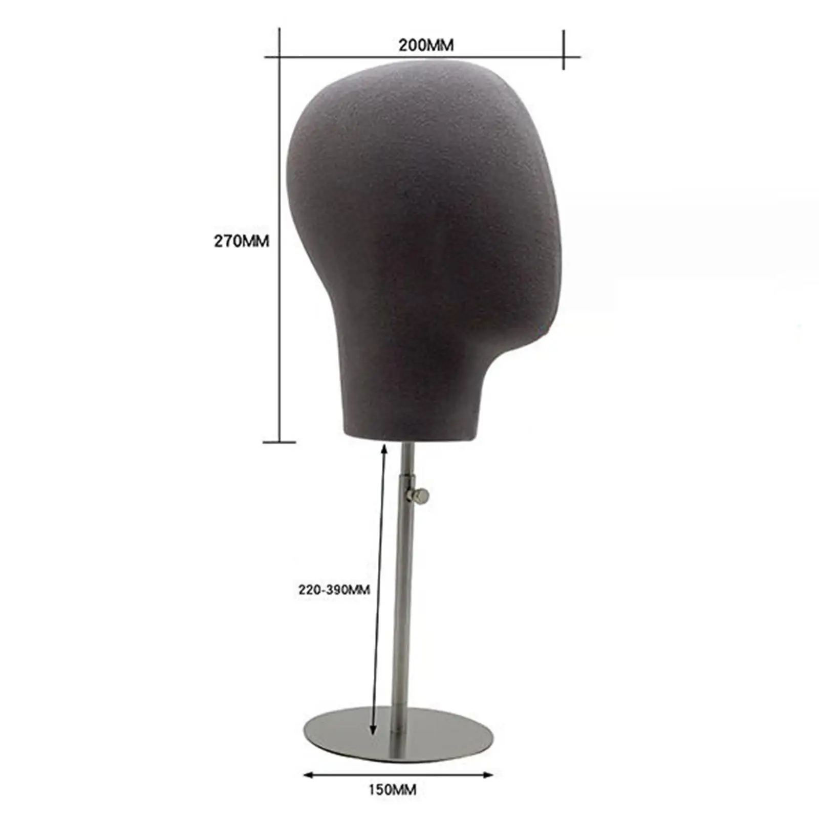 Mannequin Head Professional Adjustable Durable for Headphones Hat Hairpiece