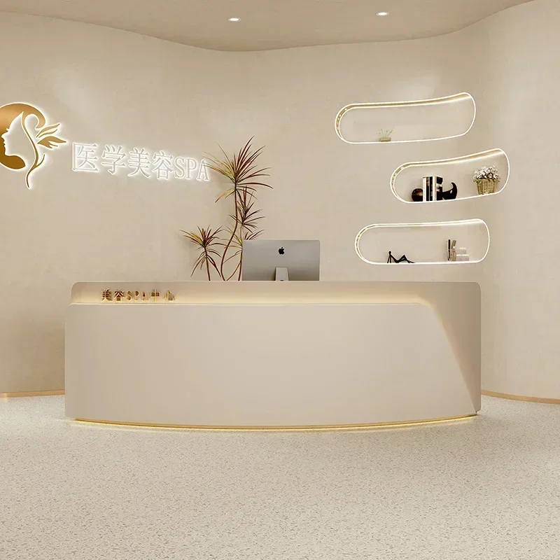 

Atril Shop Counter Desk Office Desks Cash Register Reception Hallway Table Tables Salon Bellezza Motion Business Customer Center