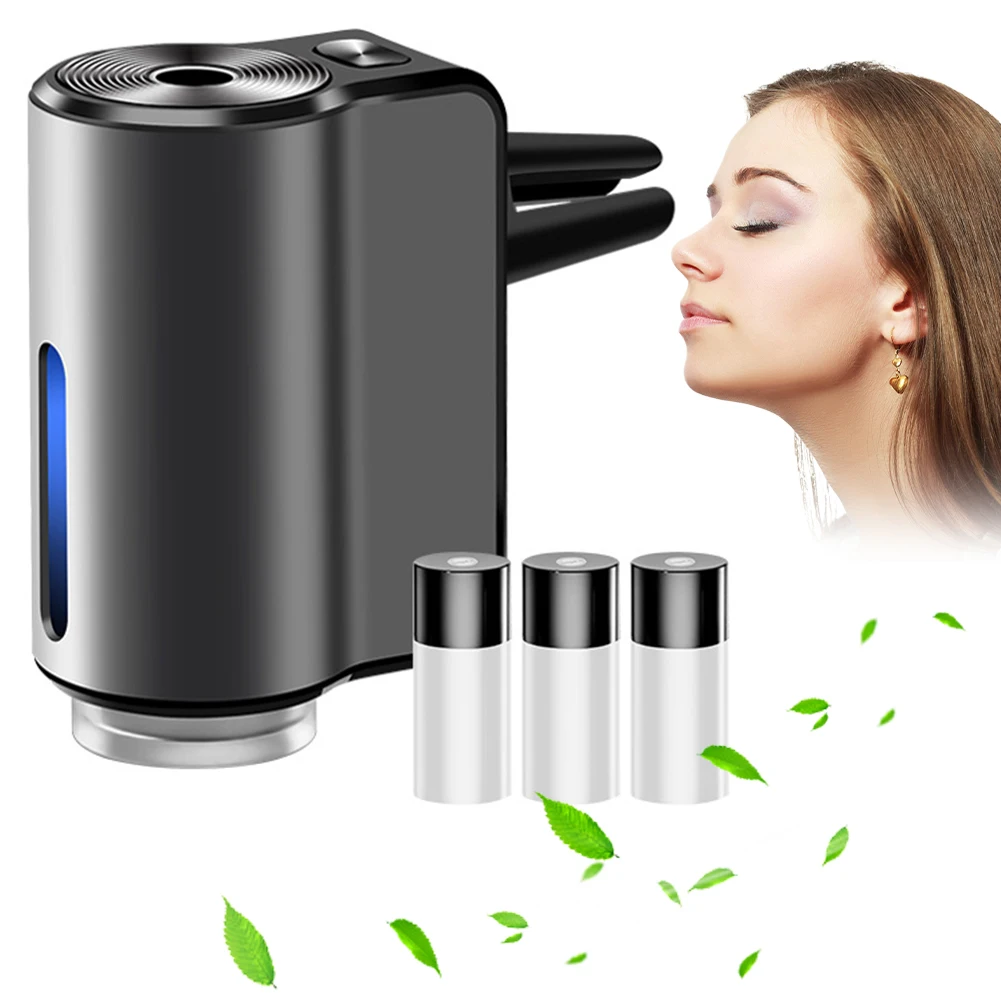 Car Air Freshener Diffuser Adjustable 3 Modes Electric Aroma Diffuser Car Air Vent Humidifier for Removing Odors Car Accessory