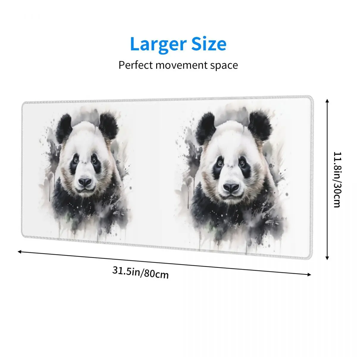 Large Mouse Pad Cute Panda In White Background Gamer PC Laptop Mats Keyboard Carpet Computer Gaming Office Accessories Desk Mat