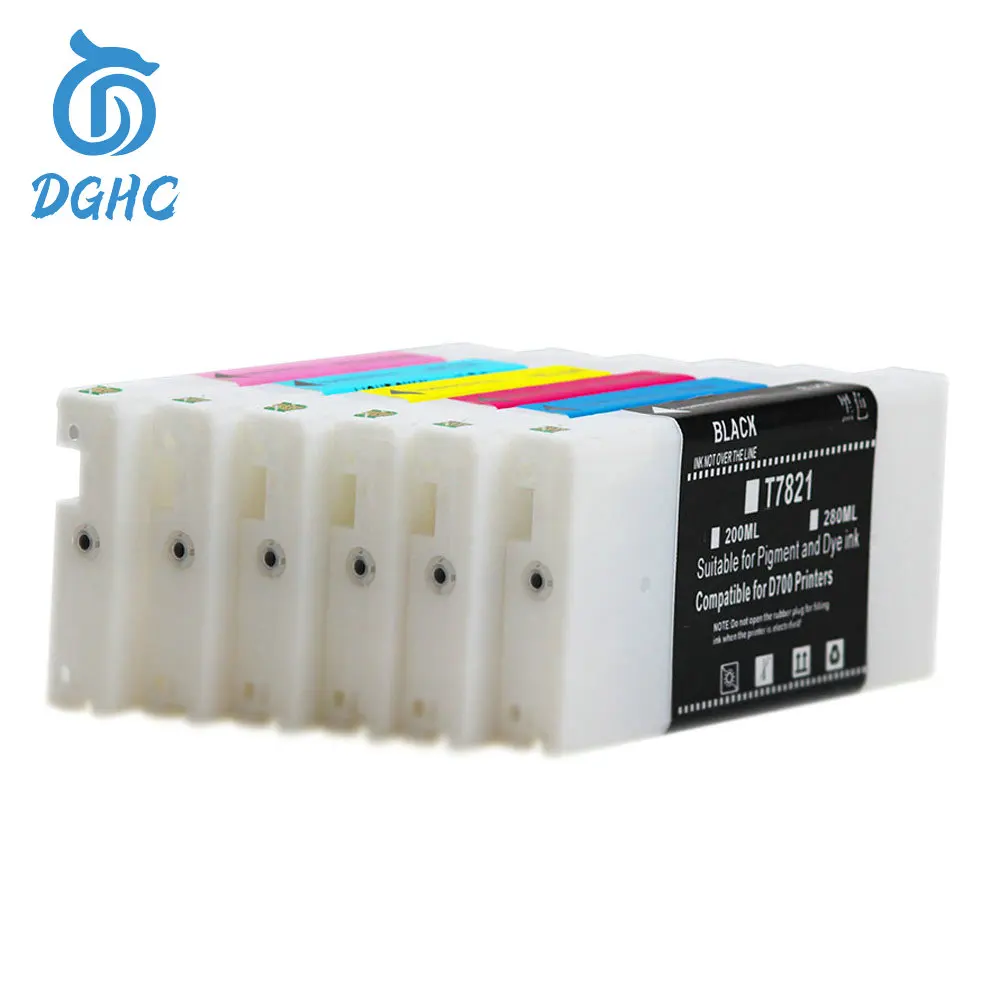 200ML/color 6pcs Full compatible ink cartridges with Chip and Dye ink for Epson Sure lab D700 for Fujifilm DX100 printer