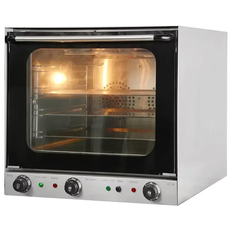 Commercial Electric Convection Oven with Steam Injection High Capacity Bakery Deck Oven for Restaurant Kitchen Baking