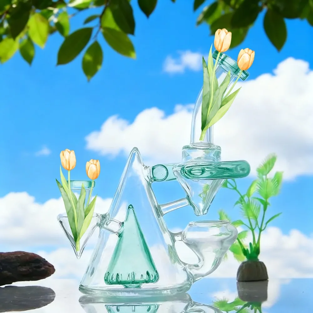 جهاز هرمي لإعادة التدوير المخروطي مقاس 8 بوصات، مجموعة متنوعة من الألوان للاختيار من بينها، هدية فريدة للنساء، ديكور جمالي للمنزل والمكتب #4