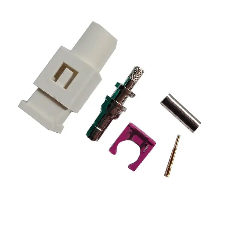 RF Coaxial Cable Connector,Fakra Video Connector B Male RG58 Cable Connector for Car XM Radio GPS Telematics or Navigation Ships