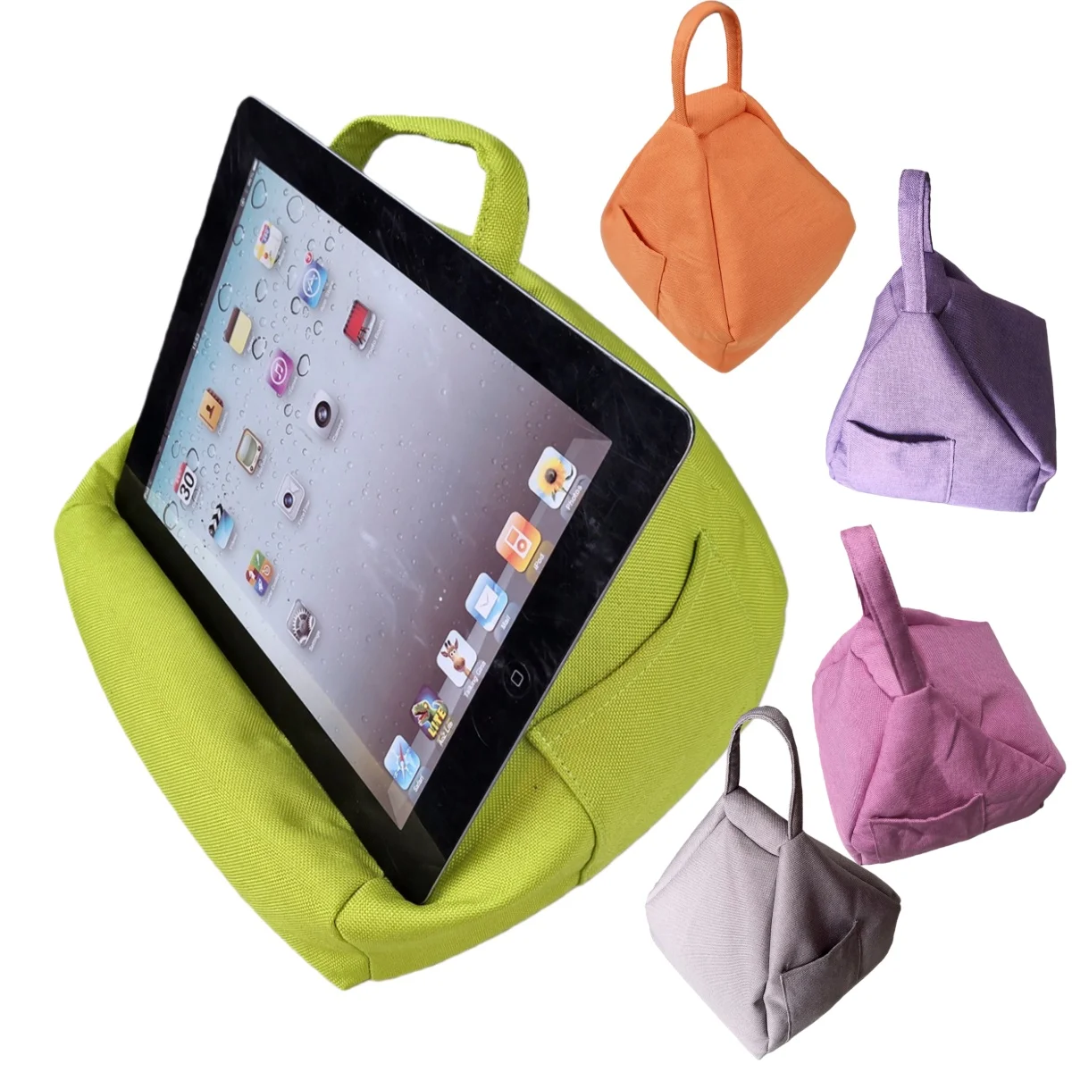 

Soft Tablet Pillow Stand 7-13" Device Universal Holder for iPad/Kindle/Phone/Book Multi-Angle Support for Lap Tab Bed & Desk