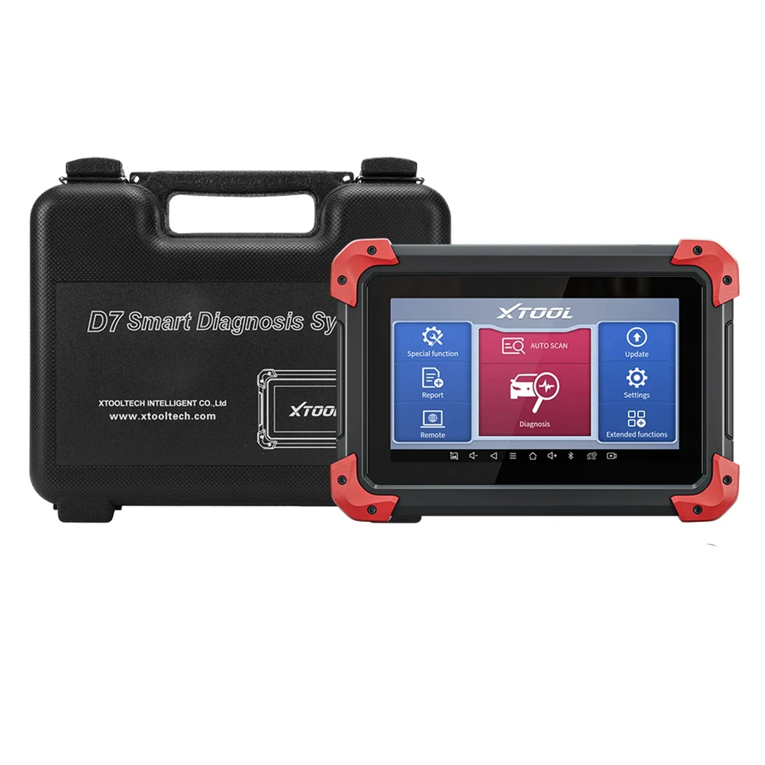 XTOOL D7 All System Car Diagnostic Tools Bidirectional Scanner ECU Coding Key Programmer 38+ Services Add CANFD Functions PK D7S