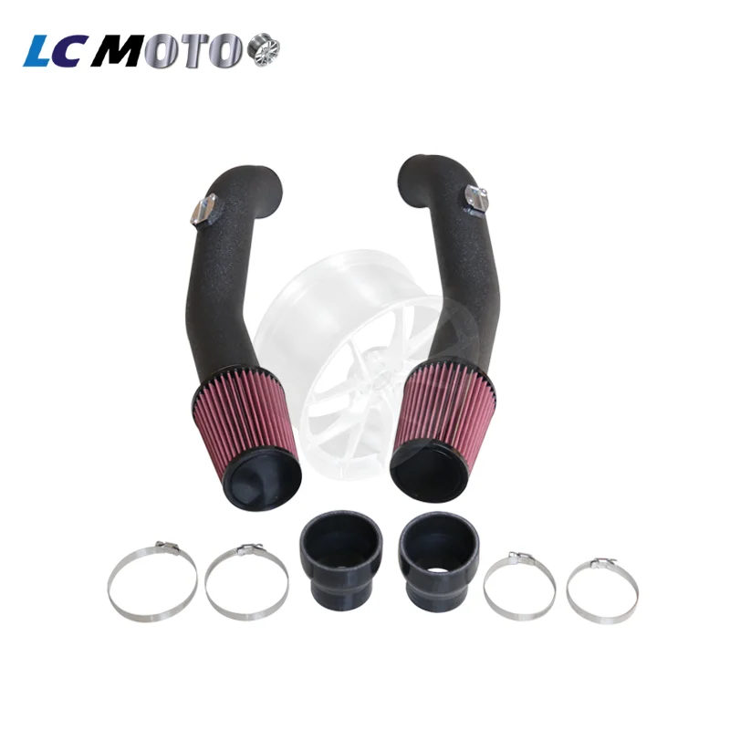3INCH AIR INTAKE PIPE KIT for NISSAN GTR R35 with Red Air Filters