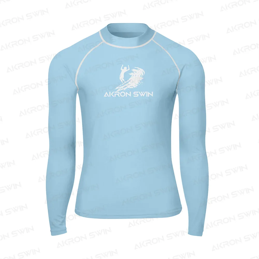 Summer Mens Rash Guard Swimwear Swimming T-shirt Beach UV Protection Surfing Diving Swimsuit Surf Clothes Rashguard 2025