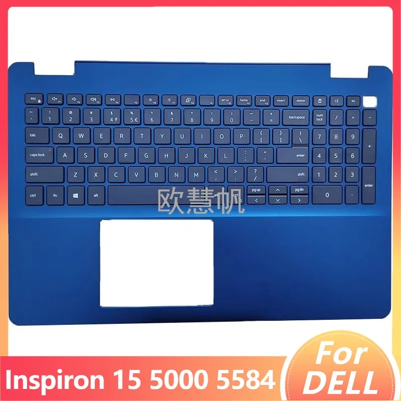 

T New Original for Dell Inspiron 15 5000 5584 Palmrest Upper Cover with US LA Keyboaed 0227VH 227VH Blue