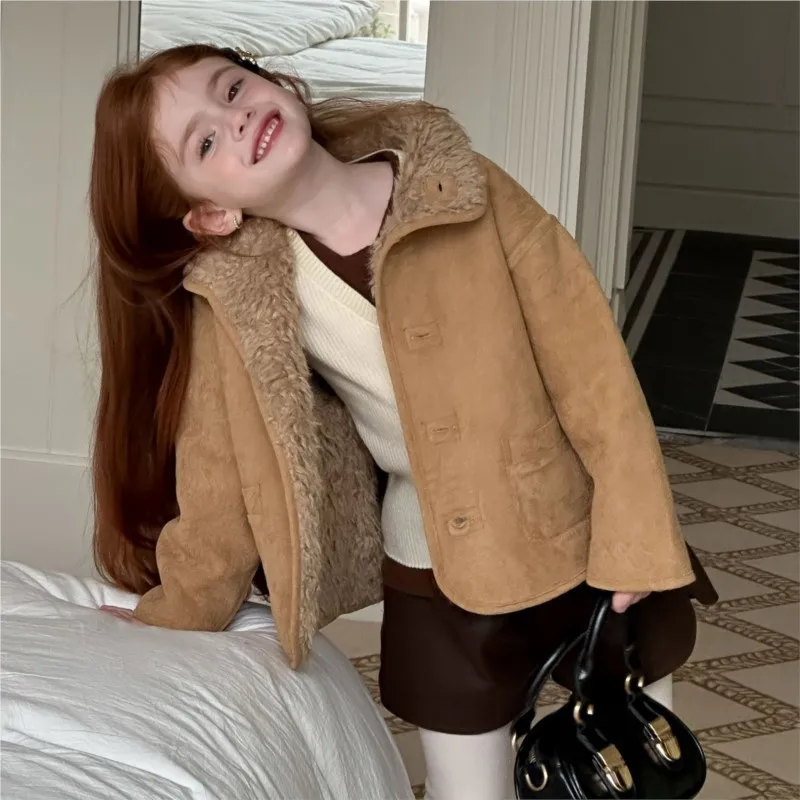 Baby Girl Princess Cotton Padded Jacket Infant Toddler Child Winter Reversible Coat Thick Warm Outerwear Baby Clothes 18M-12Y