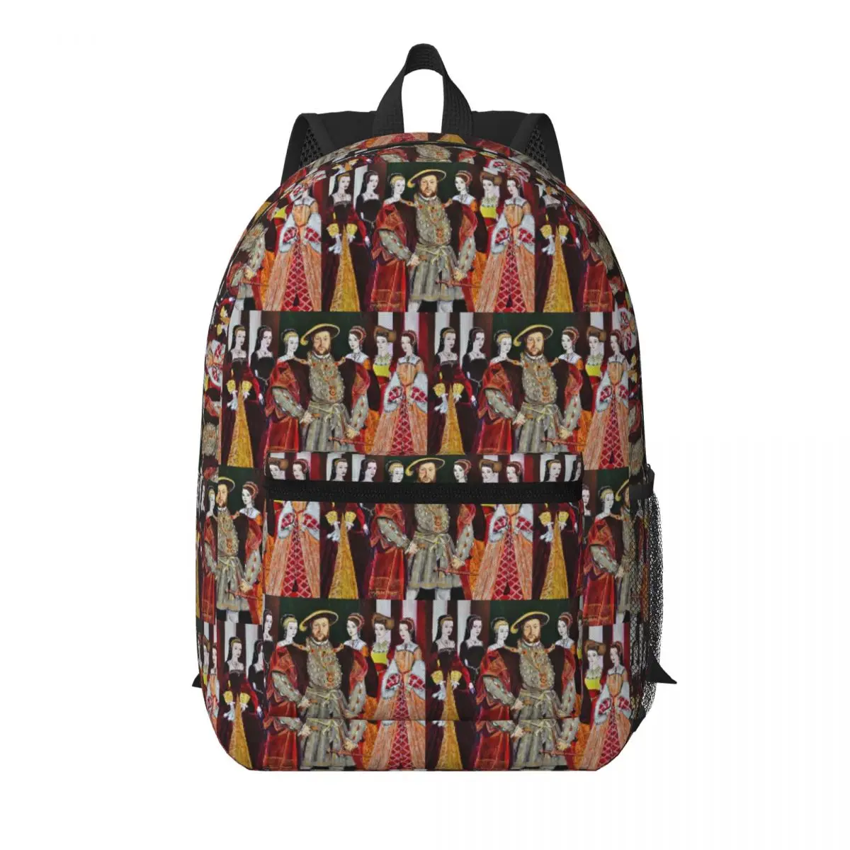 King Henry 8th And His Six Wives Student Backpack School Bag Hiking Travel Daypack for Men Women Bookbag Shoulder Bags