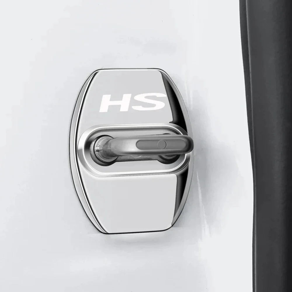 2Pcs Car Door Lock Buckle Protector for MG HS EHS PHEV Trophy SE Stainless Steel Anti Corrosion Waterproof Cover
