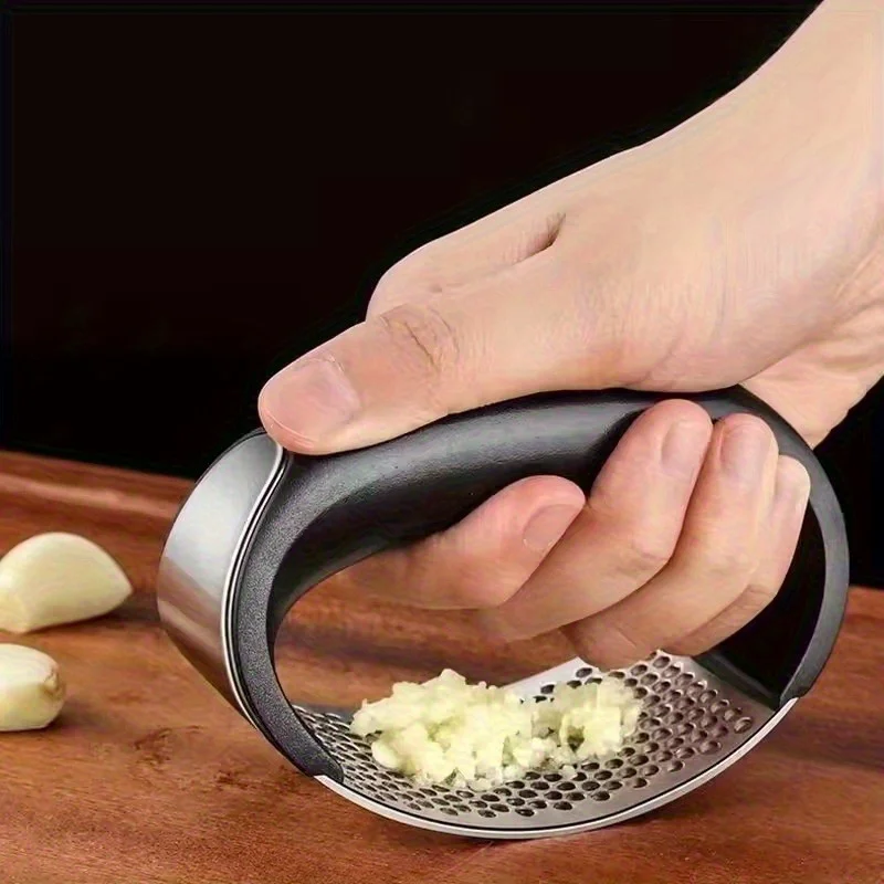 GarlicPress, Stainless Steel GarlicPress, Garlic Mincer, Chopping Garlic Tool, Fruit Vegetable Tools Kitchen Accessories Gadget