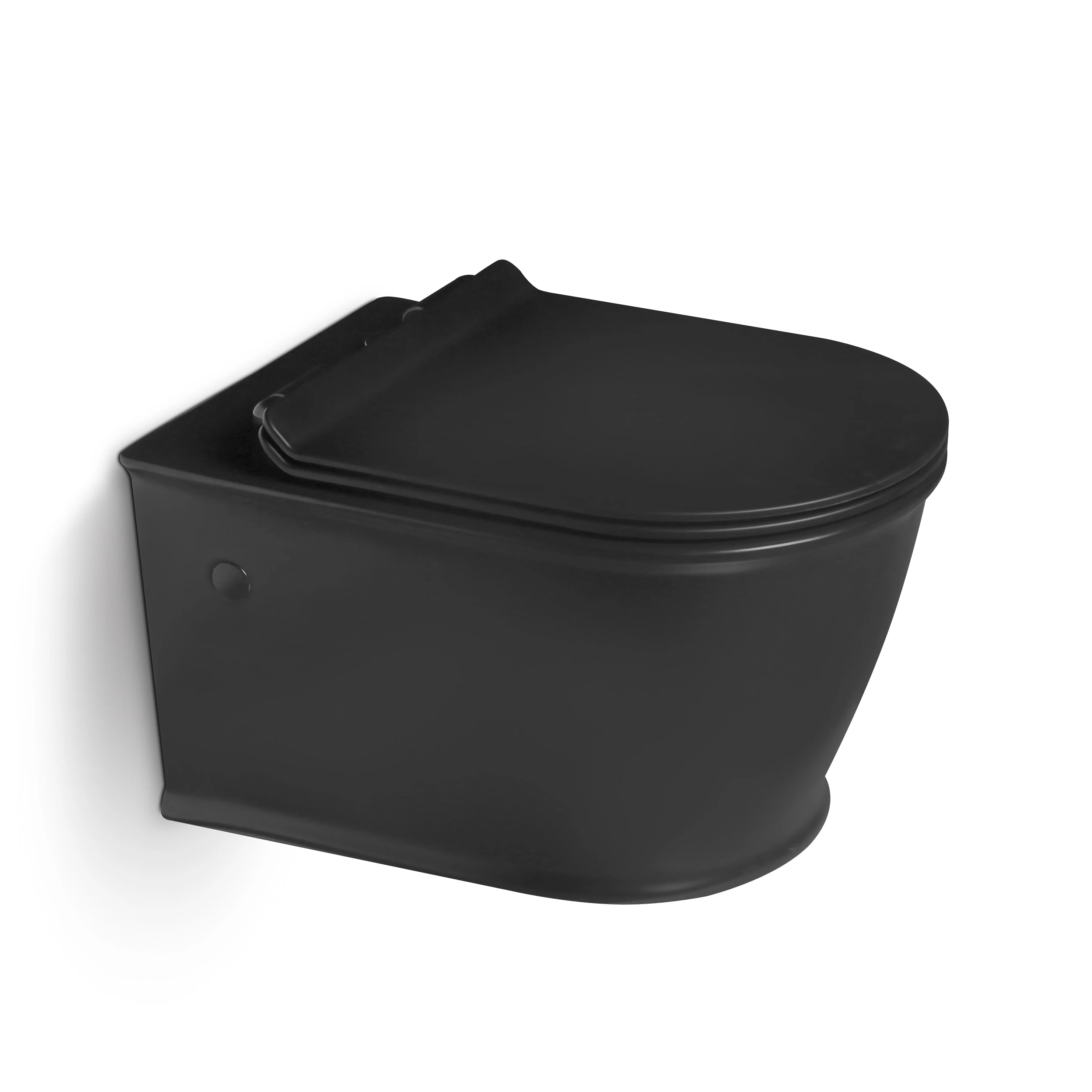 

New cheap P trap boundless flusher concealed water tank matte black wall-mounted