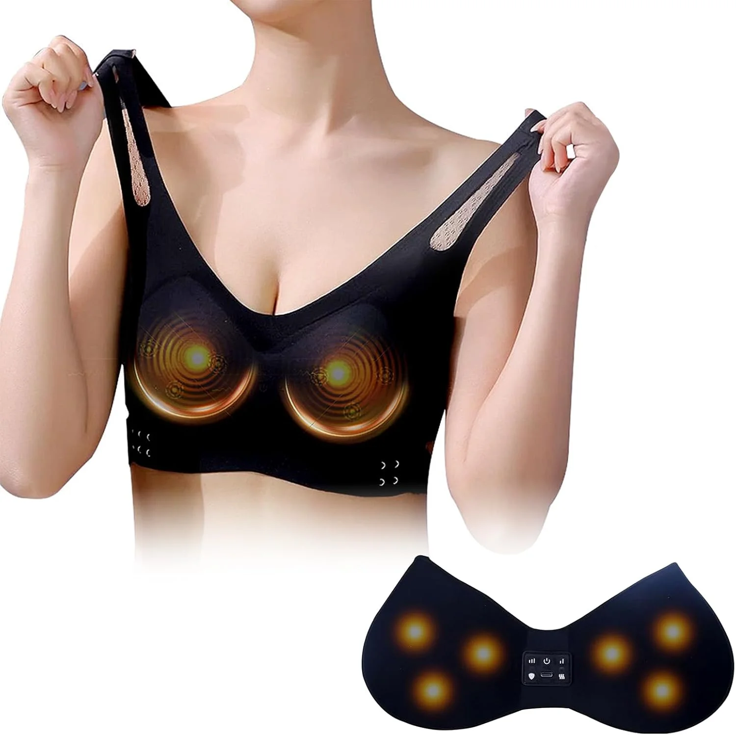 

USB Electric Breast Massager, Home Use, Shaping Bra Style, Breast Care Tool, Gift for Girlfriend onFestivals