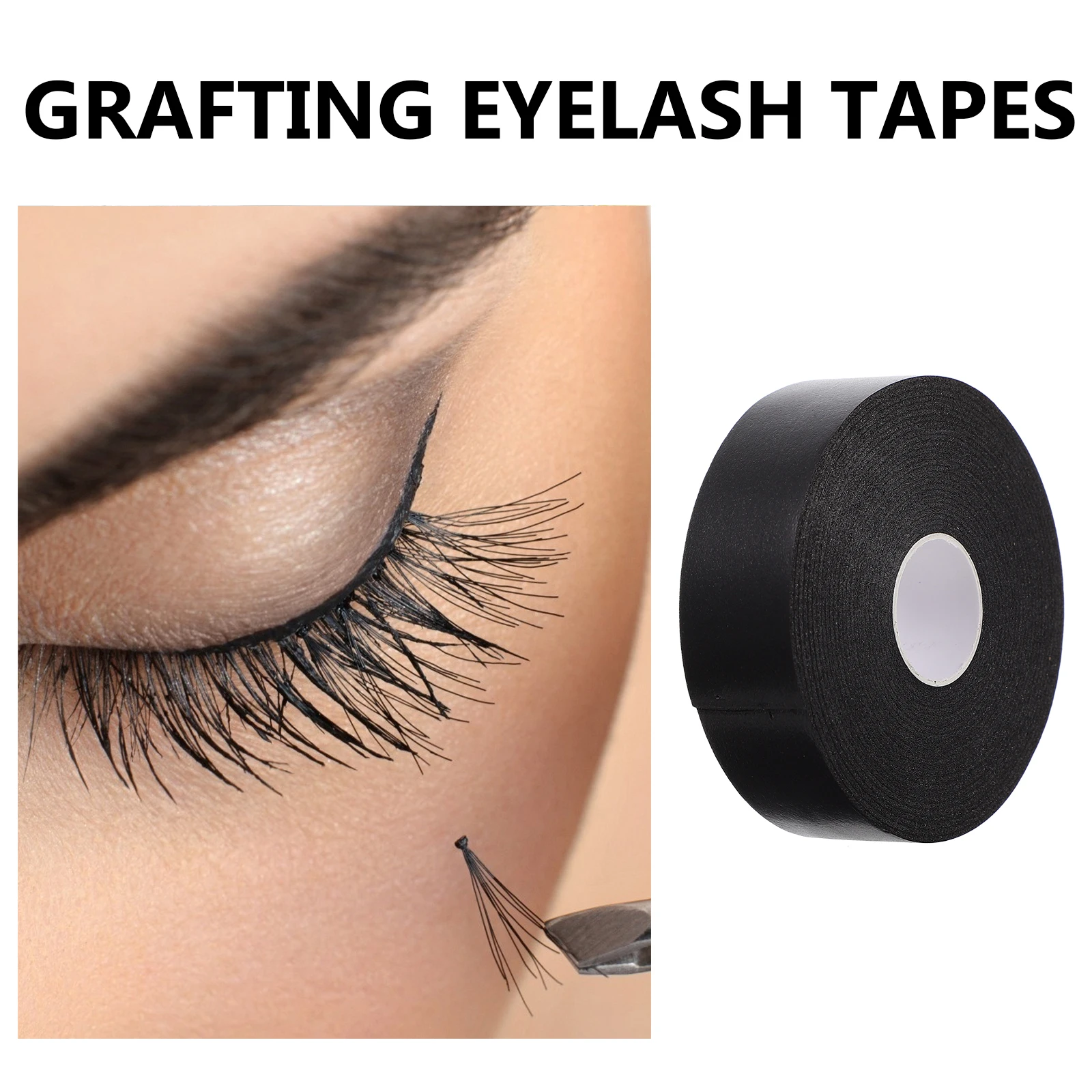 

5pcs Foam Eye Patch Pads 2.5cm Black Breathable Lash Extension Tapes Grafting Tools Eyelash Isolation Pads for Professional Use