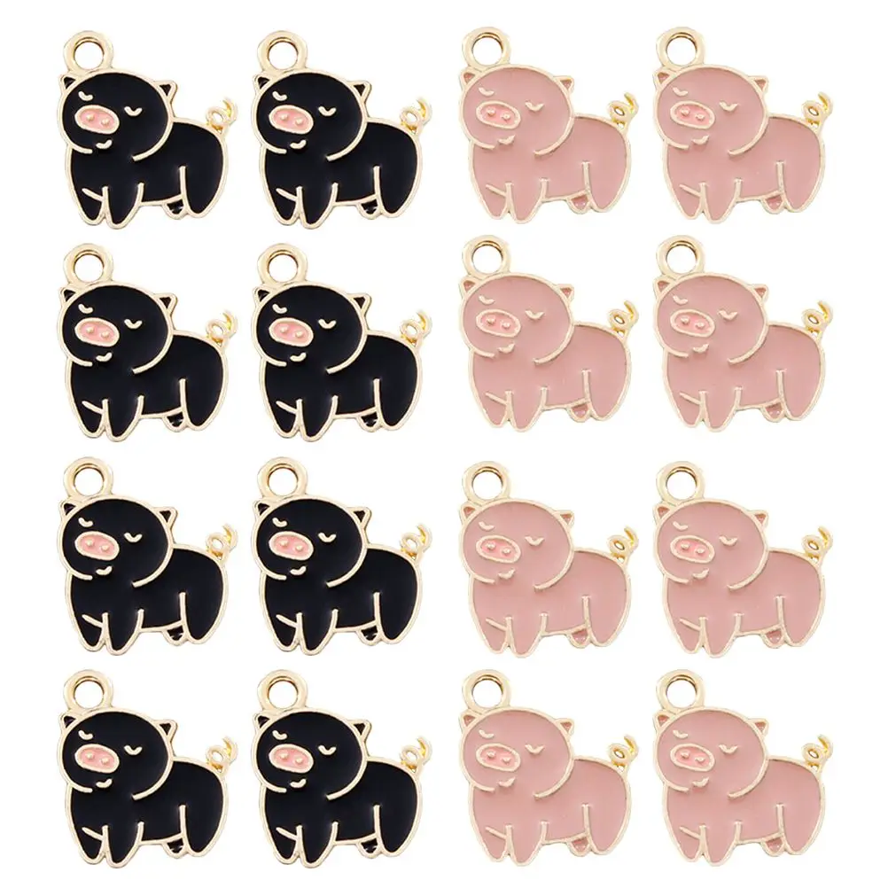 

20 Pcs Zinc Alloy Pig Charms Accessories DIY Jewelry Making Bracelet Necklace Earrings Creative Decorative Pendant Craft