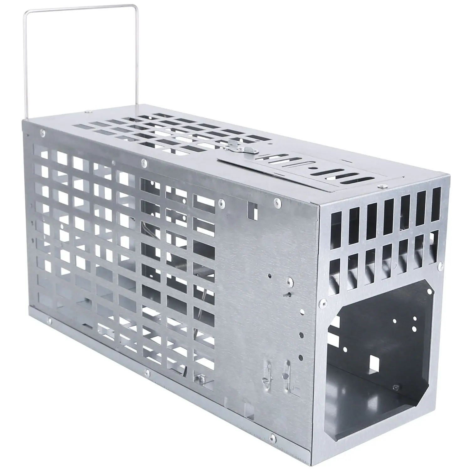 Humane Live Mouse Trap Reusable Metal Rat Rodent Cage Catch Release Continuous Capture Indoor Outdoor Pet Children Safe