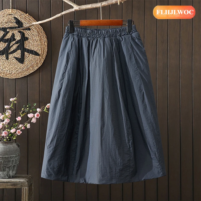 4 ألوان التنانير الشتوية الدافئة المبيعات الساخنة 2026 FLHJLWOC العلامة التجارية السنة الجديدة امرأة اليابان الفتيات الرجعية خمر جيب أسود طويل تنورة سميكة #3