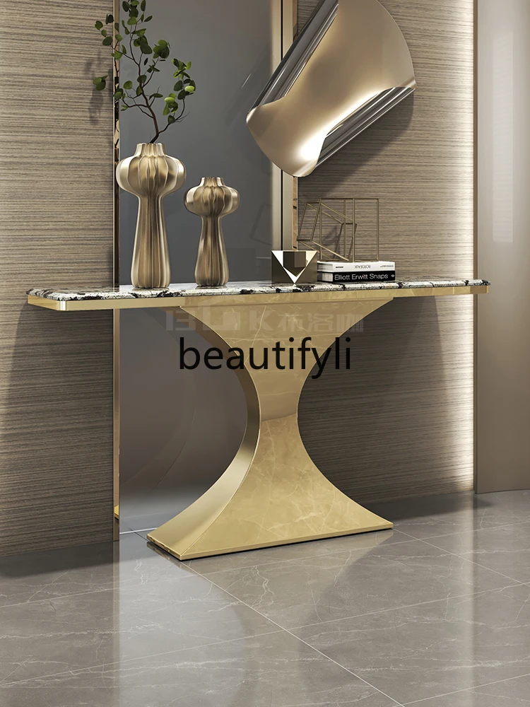 Italian Jane Luxury Tianshan Twilight Snow Natural Luxury Stone Home Modern Household Wall Entrance Table