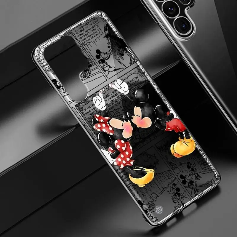 Disney Comics Mickeys Minnie phone case for Samsung Galaxy S24 s23 Ultra FE cases s20 s21plus s22 borderless cooling clear funda