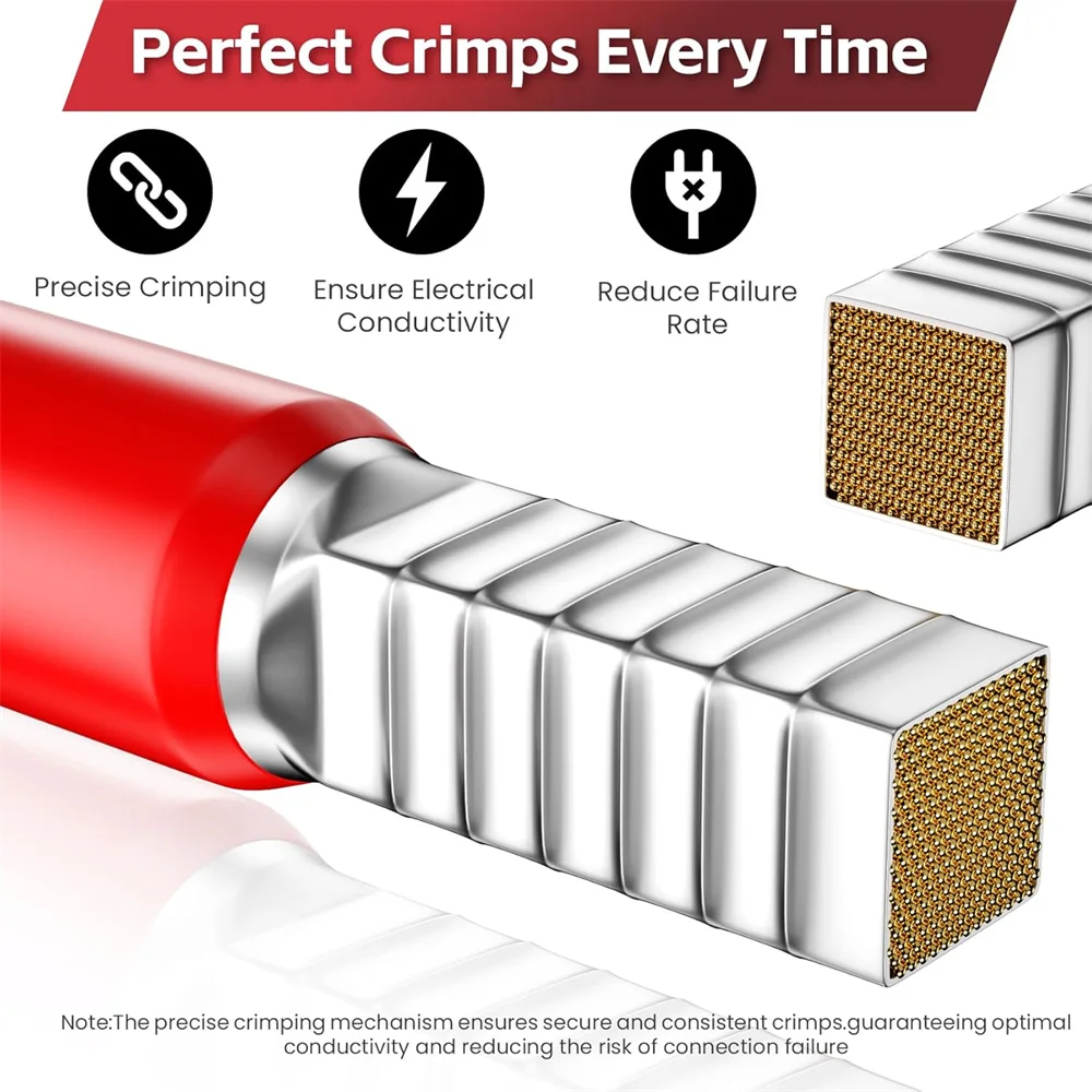 1800PCS 0,25-10mm2 Terminals Set Für Ferrule AWG 23-7 Draht Ende Ferrule Draht Crimp Pin anschlüsse Verdrahtung Ferrule Crimpen Zangen – Detail 6
