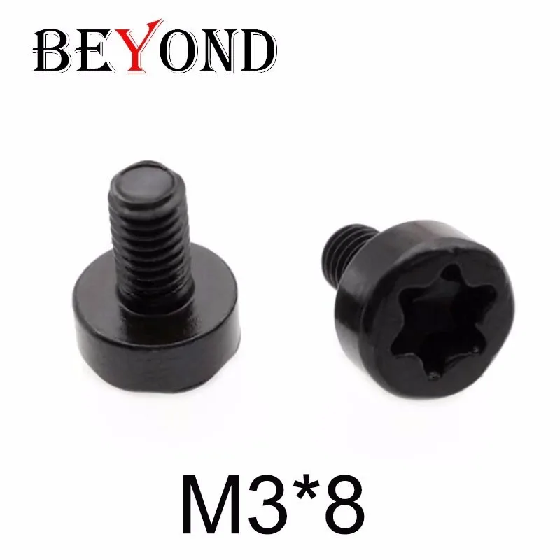 BEYOND 50pcs M3*8 M3x8 M3 CNC Side Hole Screw Tool Accessories For Internal External Threading Turning Tools Holder 12.9 Level