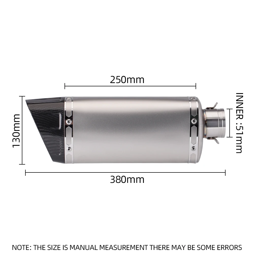 For DUKE 125 250 390 Adventure RC390 2020 - 2023 Motorcycle Exhaust System Modified Muffler Moto 51mm - view 3