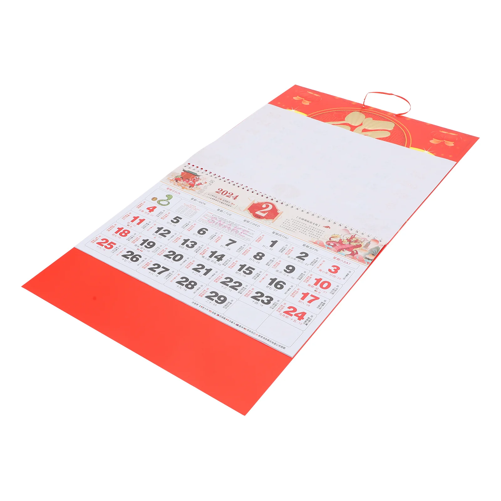 

Premium Hanging Clear Printed Wall Calendar Delicate Office Home Supplies Chinese Style Traditional Lunar Date Household Monthly