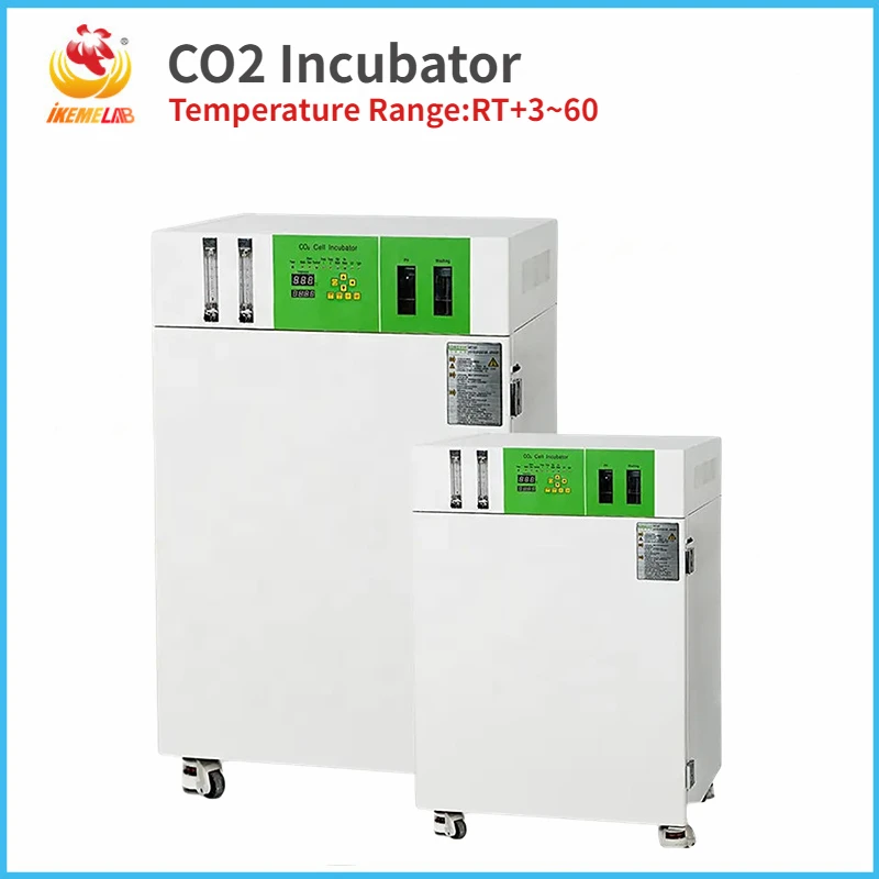 IKEME CO2 Incubator 80L 160L Incubadora LED Water Air Jacket Factory Biological Lab Incubator Co2 for Cell Culture Incubator