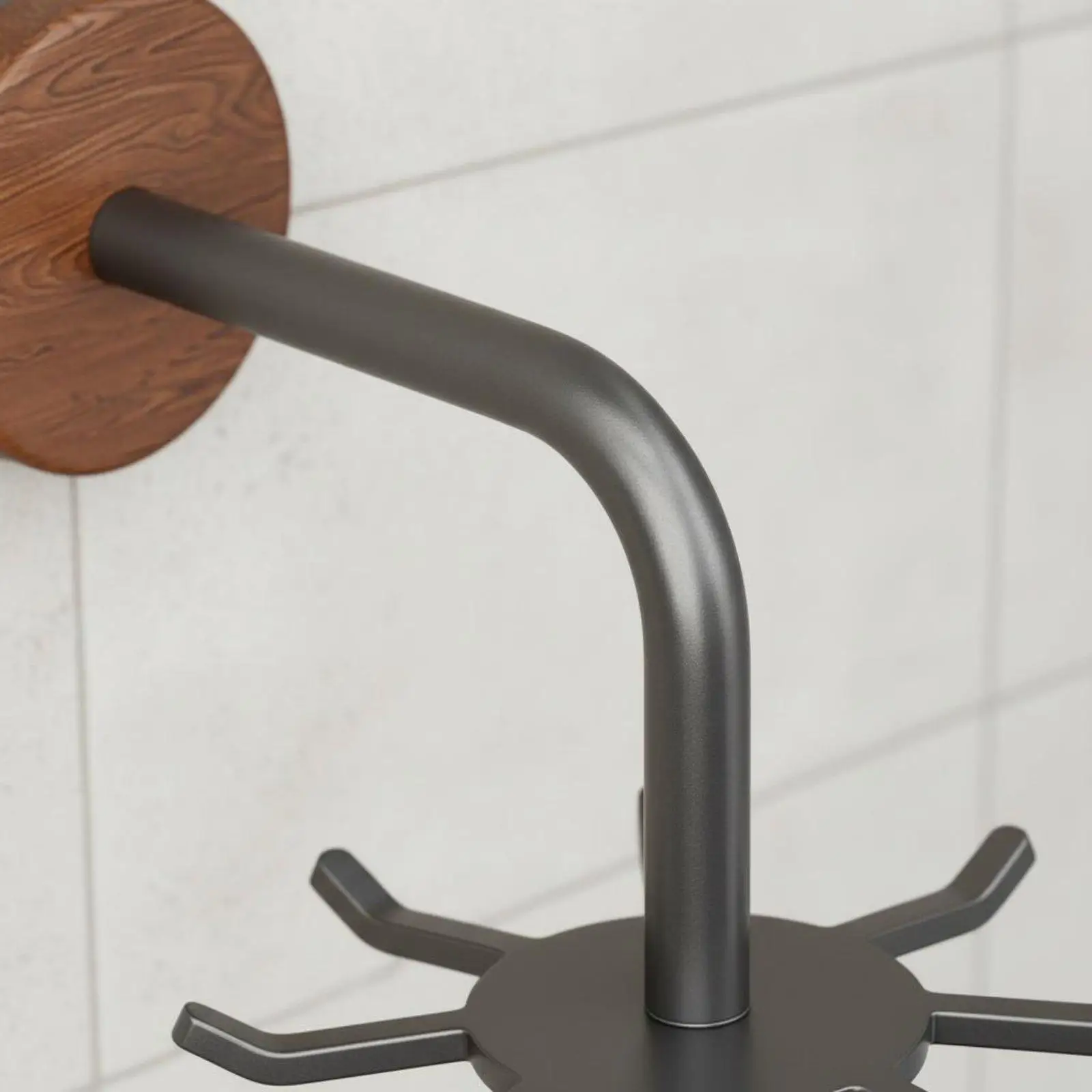 Kitchen Storage Shelf Wall Mounted Floating Rack Hanger Adjustable Hooks Organizer for Cooking Tools