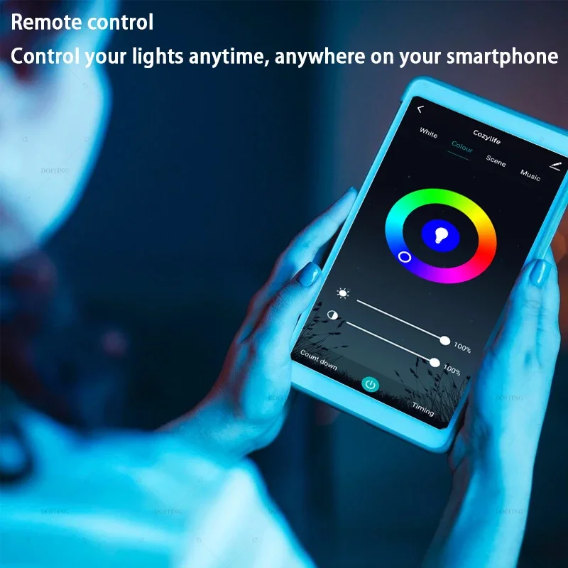 Smart Led Light Bulb Wifi/BLE  Alexa Led Lamp E27 RGB 110V 220V Smart Lamps For Google Assistant Cozylife